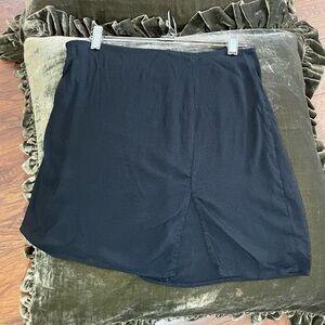 Reformation Elegant Black Skirt